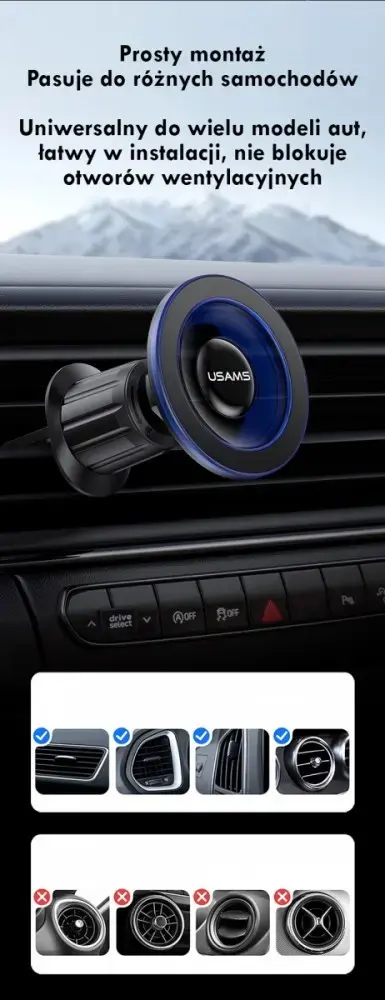 Magnētisks auto turētājs usams ZJ081 Photo 6
