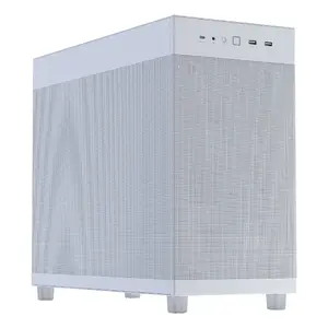Datora korpuss ASUS PRIME AP303 Mesh Midi Tower balts — ATX/Micro ATX/Mini-ITX, GPU līdz 36 cm, PSU līdz 18 cm, CPU dzesētājs 16,5 cm