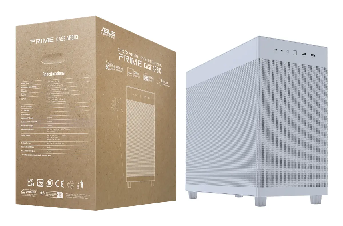 Корпус ASUS PRIME AP303 Mesh Midi Tower Photo 15