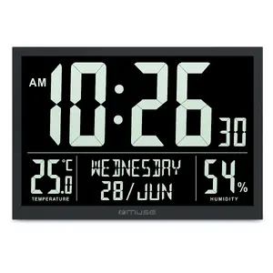Настенные часы muse M-160 WMC — аналоговые настенные часы, круглый корпус, на батарейке