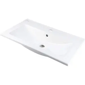 Built-in ceramic basin deante CTU_636M with faucet space, model CTU_636M