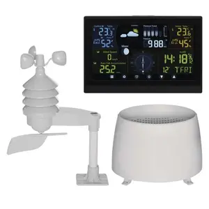 Digital Weather Station Emos E6016 Black LCD Altimeter Anemometer
