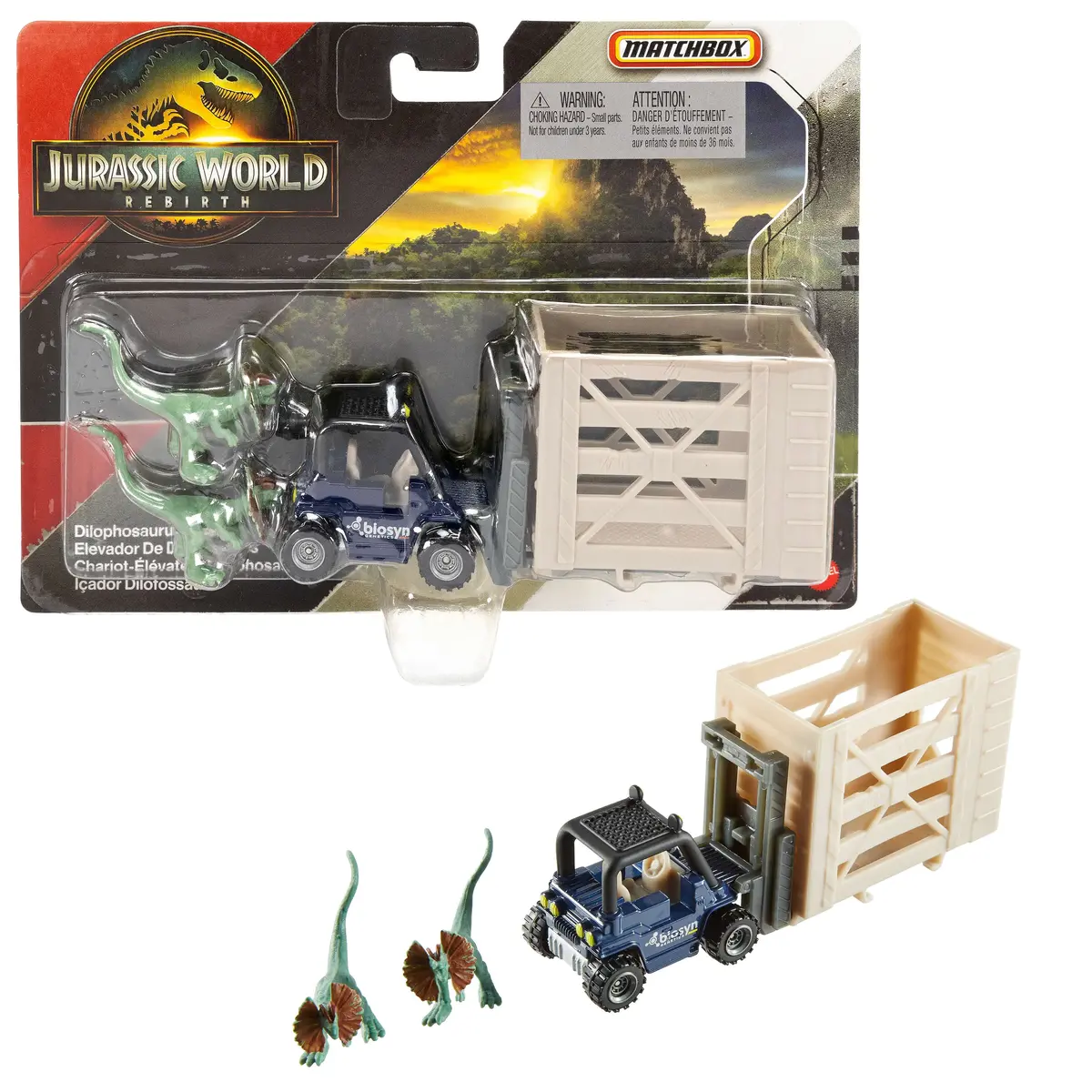 Грузовик Mattel Jurassic World Matchbox Транспортировщик Дино Photo 2