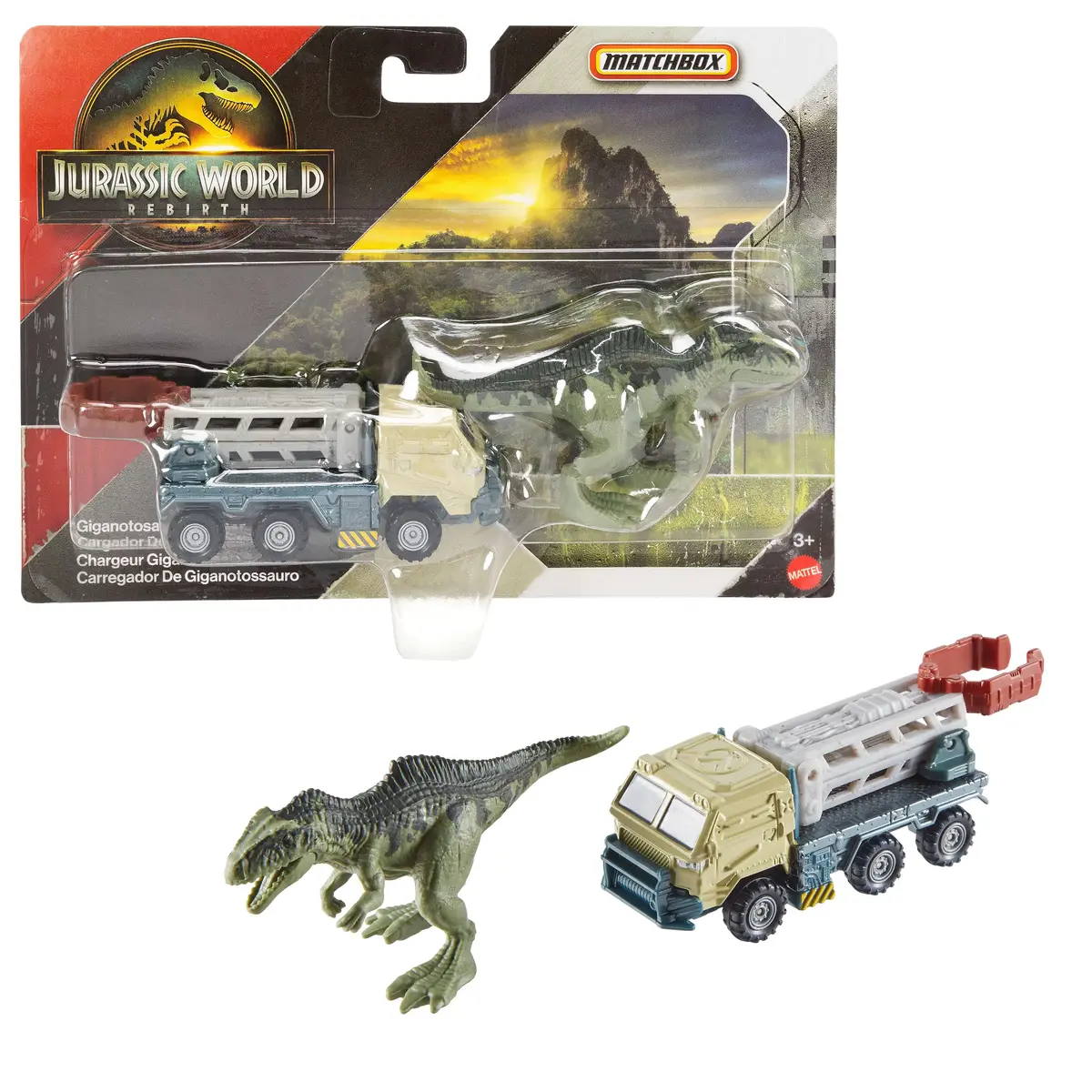 Грузовик Mattel Jurassic World Matchbox Транспортировщик Дино Photo 3