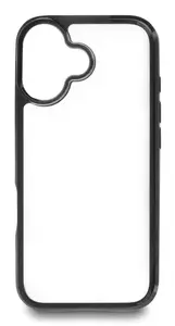 Protective case cover for iPhone 17 by DELOCK, transparent black, fits 16 cm (6.3") screen