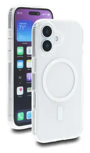 DELOCK aizsargvāks iPhone 17, MagSafe, caurspīdīgi balts Photo 2
