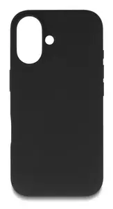 Protective Silicone Soft-Touch Case for iPhone 17 by DELOCK, Cover, Black, fits 6.3" (16 cm) screen