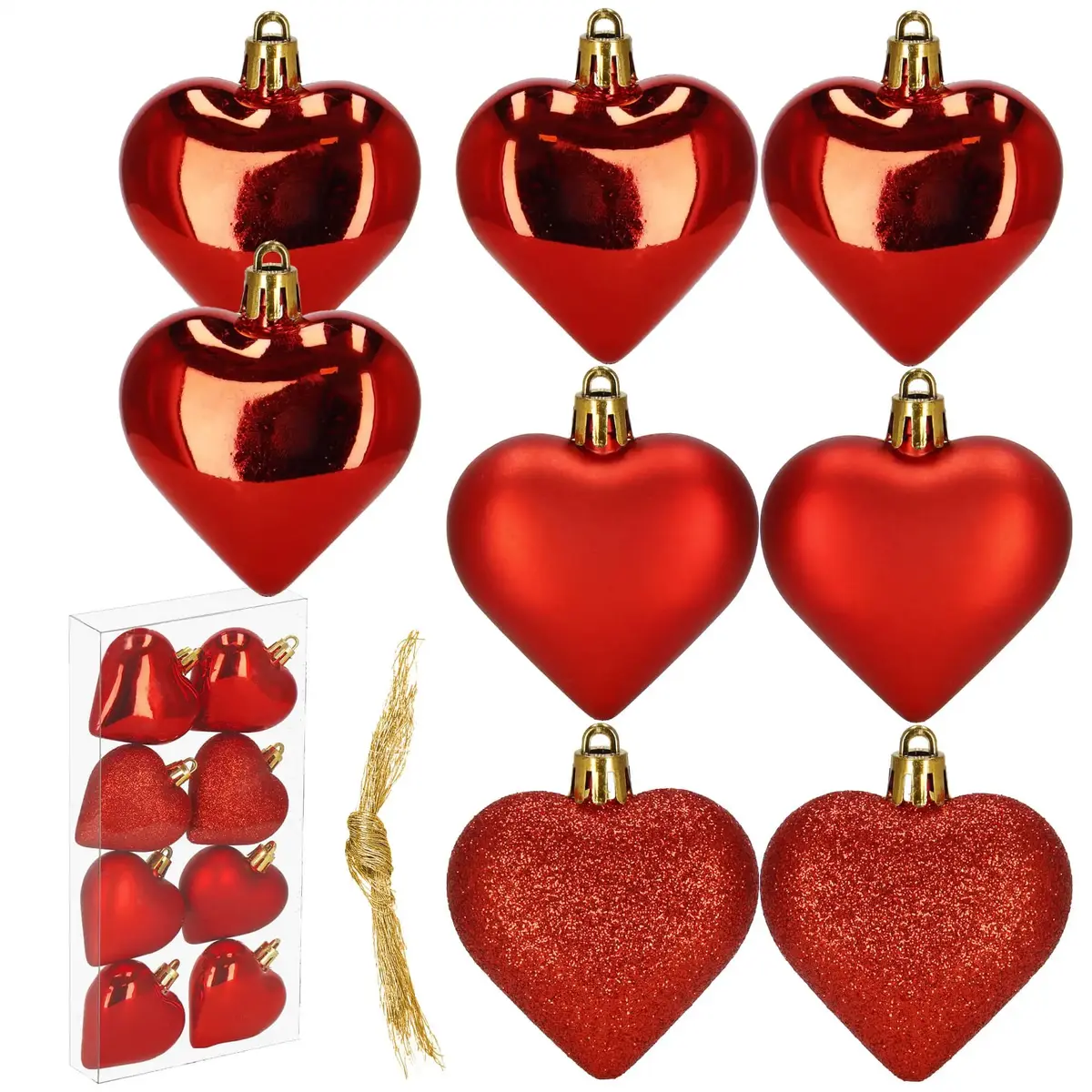 Springos CA1156 Christmas Tree Decoration Set - 8 Pieces Photo 5