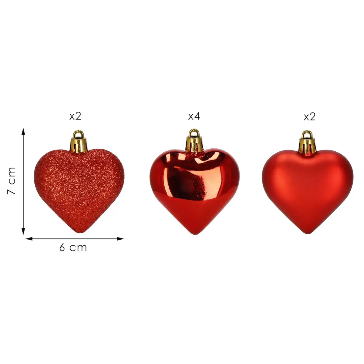 Springos CA1156 Christmas Tree Decoration Set - 8 Pieces Photo 8