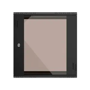 Настенный шкаф Extralink Premium 12U 600x450 Черный безинструментальный монтаж