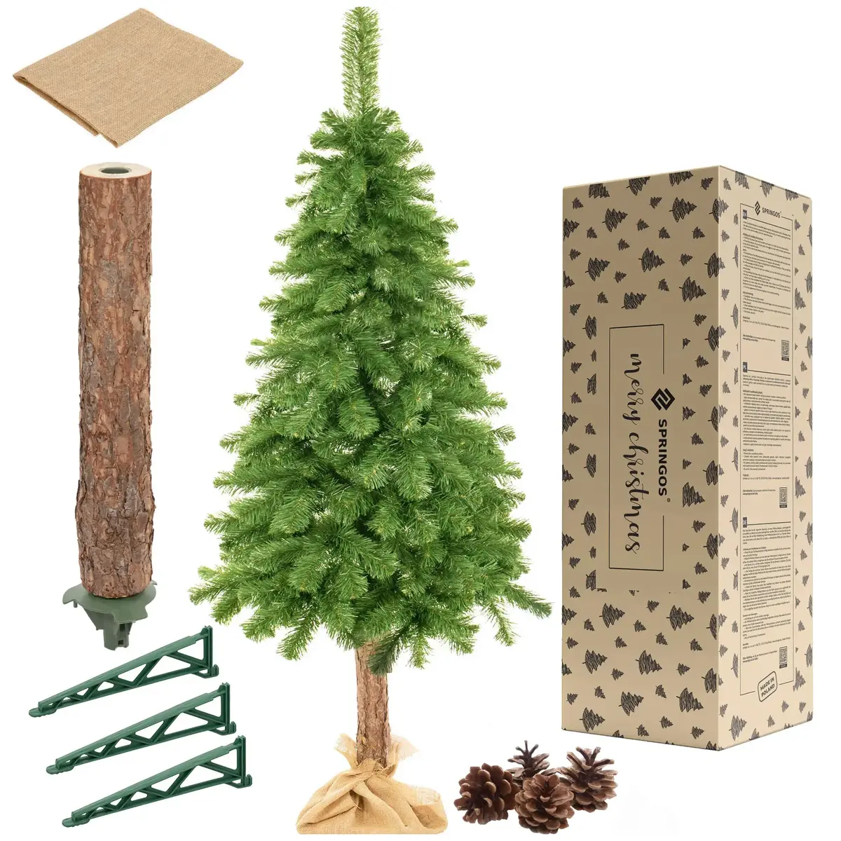 Springos CT0263 Artificial Fir Christmas Tree 180 cm Photo 6