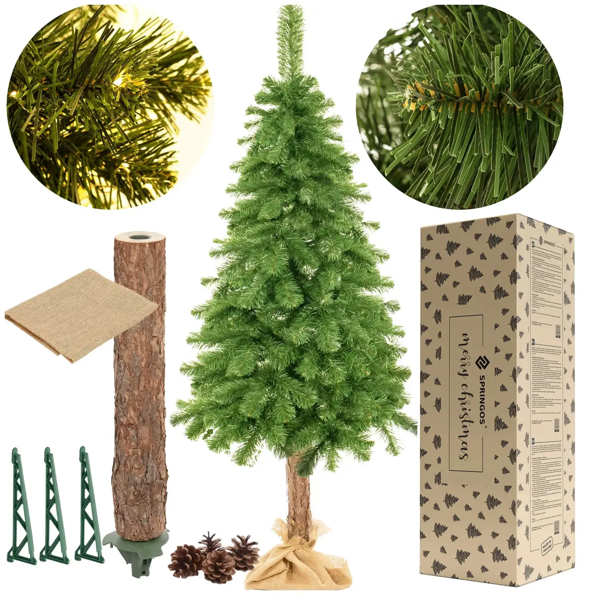 Springos CT0263 Artificial Fir Christmas Tree 180 cm Photo 7