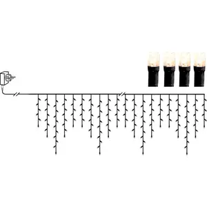LED outdoor icicle garland Star Trading Icicle Crispy 24×0.55 m, 960 LEDs, 3000K warm white