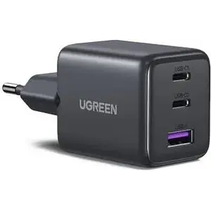 Wall Charger UGREEN 55536 — 30W, 3×USB‑A + 2×USB‑C, compact mains adapter