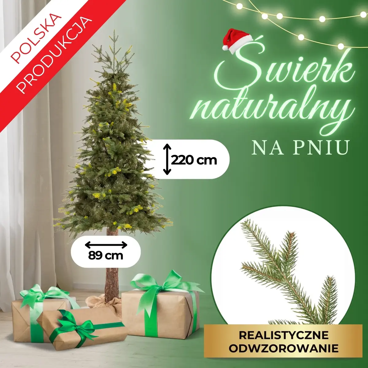 Springos CT0200 Artificial Tree 220 cm Photo 10
