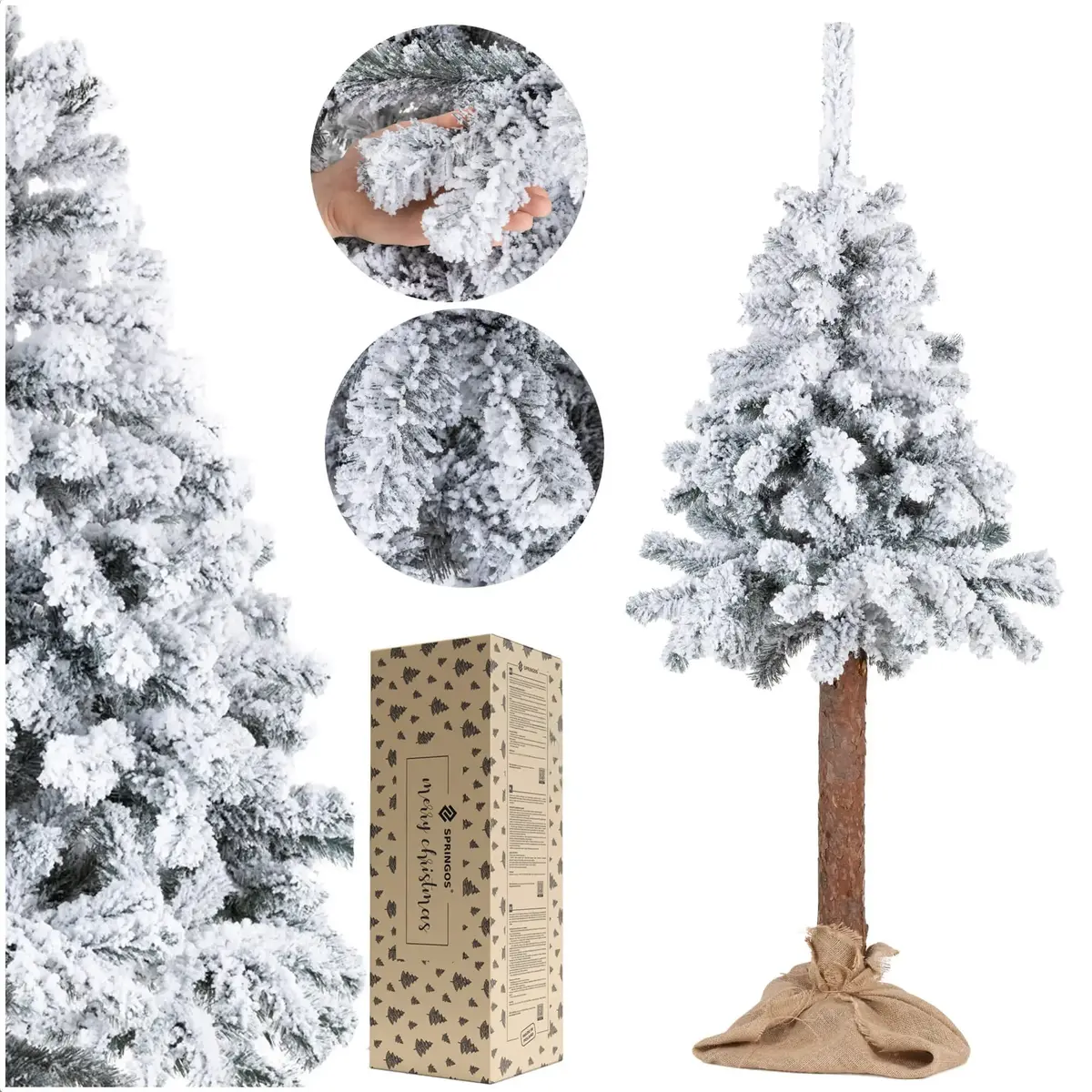 Искусственная ель Springos CT0201 на стволе 160 см Photo 6