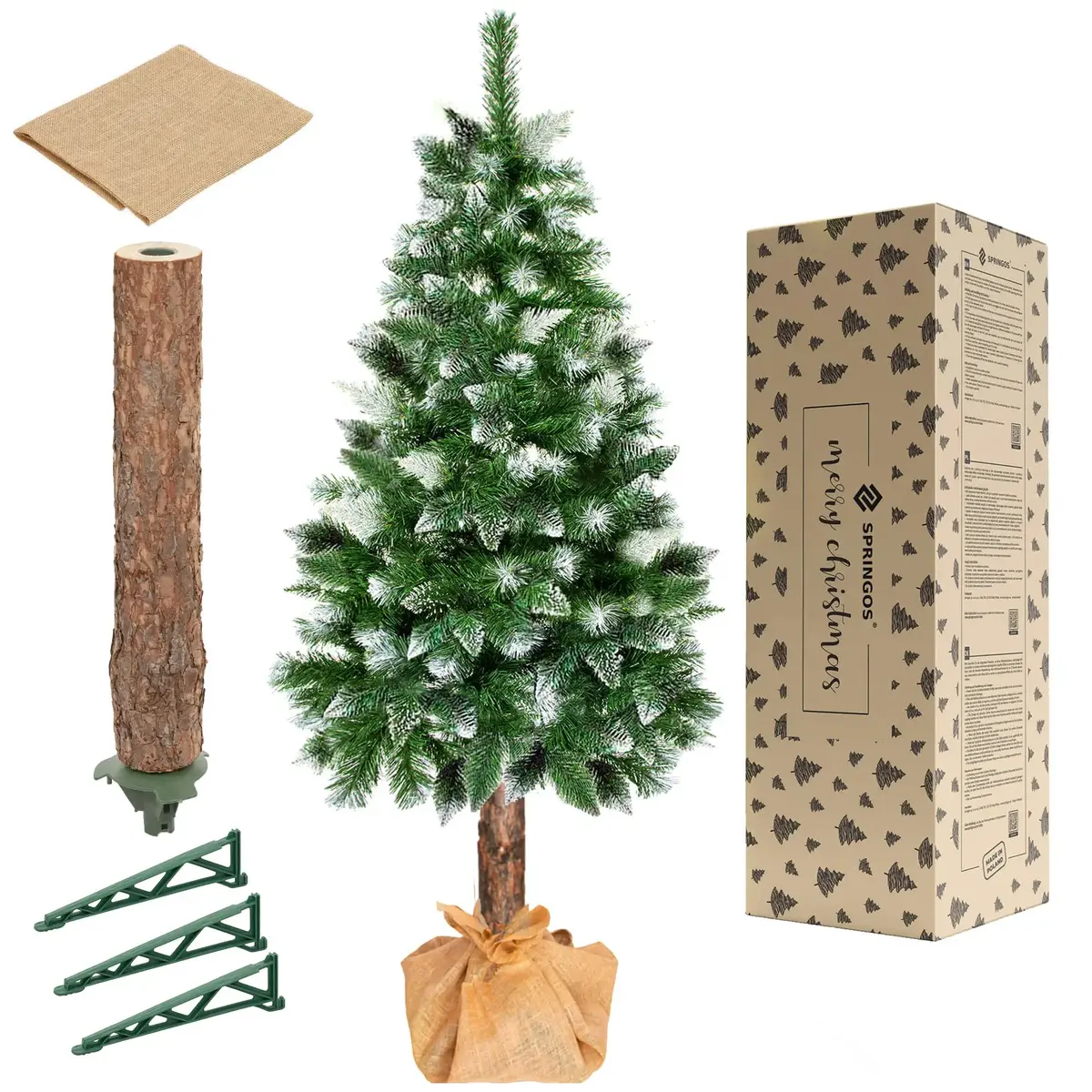 Springos CT0262 Diamond Artificial Christmas Tree 220 cm Photo 5