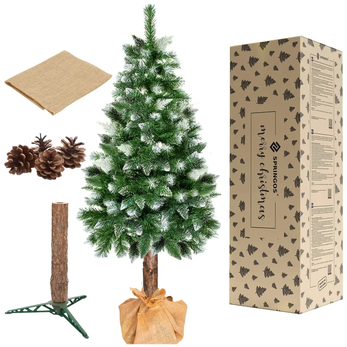 Springos CT0262 Diamond Artificial Christmas Tree 220 cm Photo 6