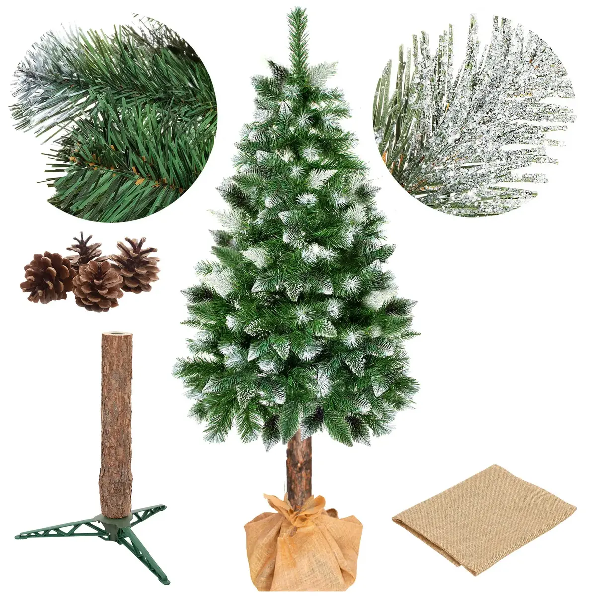 Springos CT0262 Diamond Artificial Christmas Tree 220 cm Photo 7