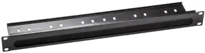 Kabeļu vadības panelis ProBase 1U CO-Brush-Shelf-1U ar putekļu birsti un plauktu