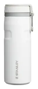 Termosflaska STANLEY Iceflow Daily usage 470 ml, nerūsējošais tērauds, flip vāciņš, balta