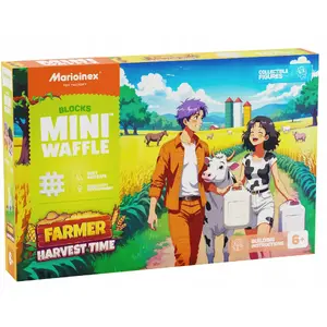 Конструктор-вафельные блоки Marioinex Farmer Harvest, 100 деталей