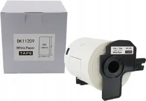Uzlīmes Brother DK-11209 62 × 29 mm termouzlīmes, melns uz balta, 800 gab./ruļļ