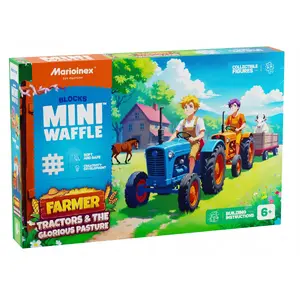 Building blocks Marioinex Farmer Tractor Meadow – 110 pieces, for ages 6+, multicolour set