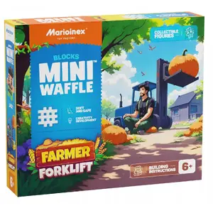 Конструктор Waffle Blocks Marioinex Forklift 50 деталей набор