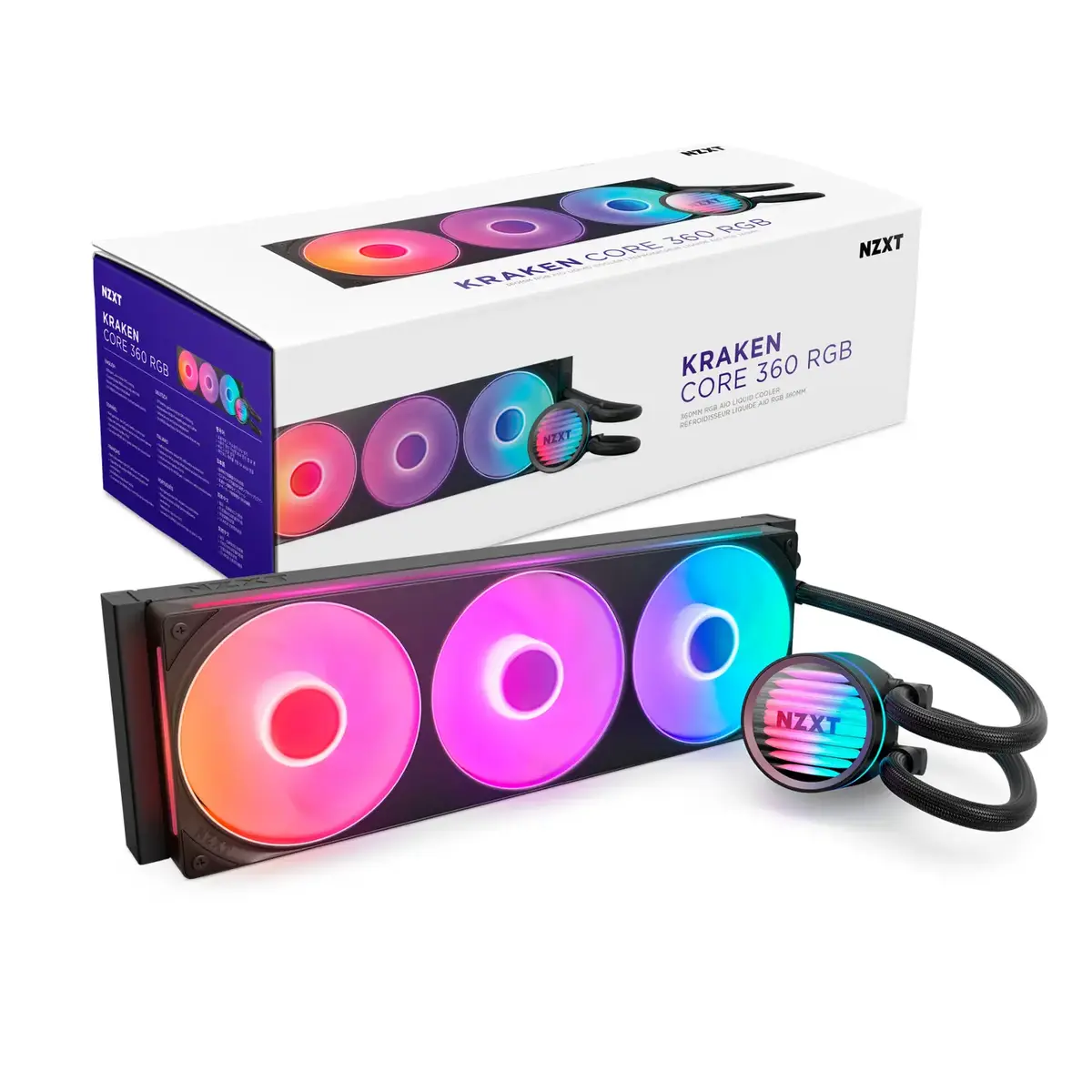 NZXT Kraken Core 360 RGB šķidruma dzesēšanas komplekts Photo 2