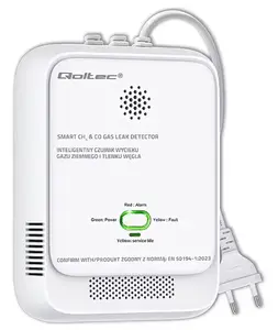 Gas leak detector QOLTEC EB111111111111# for CO and CH detection