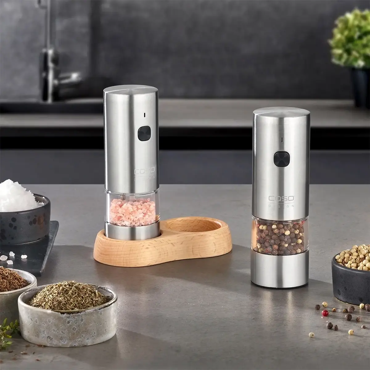Электрическая мельница Caso SpiceDuo Stainless Steel Lithium Photo 8