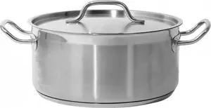 Low pot YATO YG-00042 28×13 cm, 8 L with lid