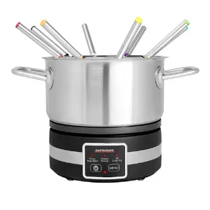 Электрическое фондю Gastroback 42568 1.8L на 8 человек Черное Нержавеющая сталь