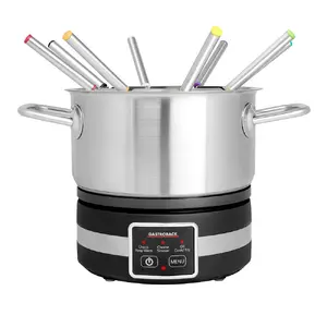 Электрическое фондю Gastroback 42568 1.8L на 8 человек Черное Нержавеющая сталь
