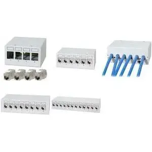 Patch panel LOGILINK NK4091 ar 6 Cat.6A Keystone moduļiem, 6 porti