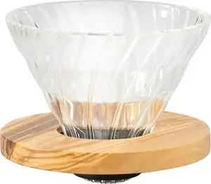 Drip Coffee Maker HARIO V60-01 with Olive Wood Handle - HARIO 0502010009