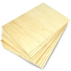 Plywood sheets Dymo 3 mm, birch, 297 x 210 mm, pack of 10