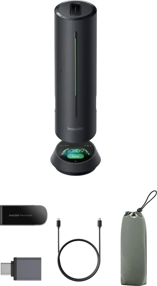 Portatīvais skaļrunis Insta360 Speakerphone Wave-Black, Wave-Black