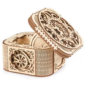 3D Puzle UGears UGE 412059 Dārgumu Kaste 354 Gabali