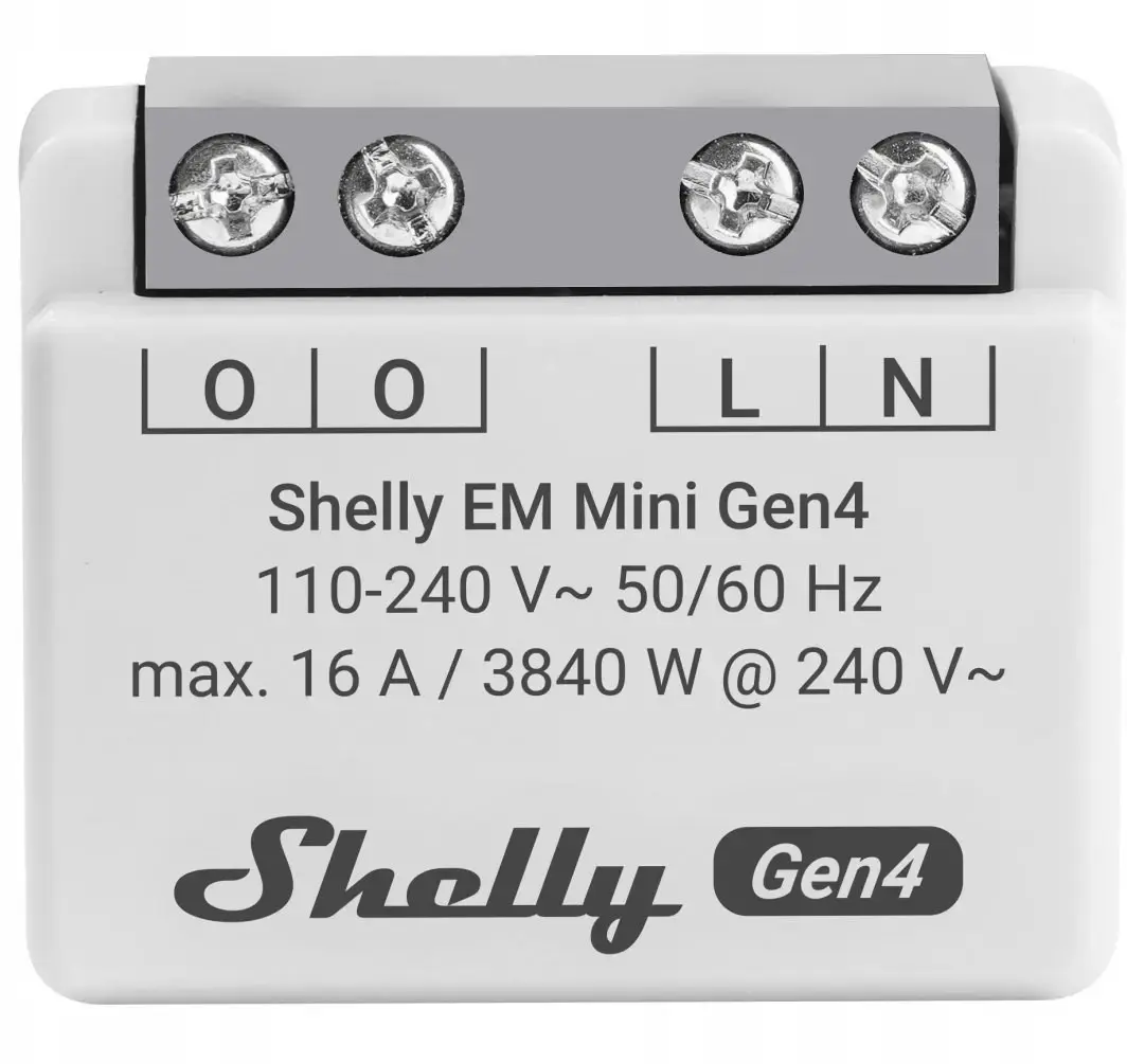 Shelly Relay EM Mini Gen4 1-канал реле 8A Photo 4