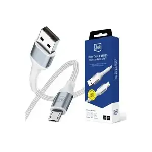 Cable 3MK Hyper N-SERIES A to Micro USB 1 m 5V 2.4A
