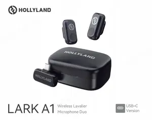 Беспроводная петличная микрофонная система Hollyland LARK A1 Duo с USB-C приёмником и зарядным футляром