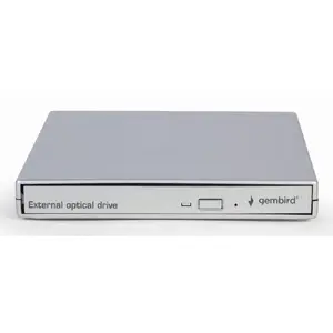 Internal DVD±RW drive Gembird DVD-USB-021-SV, USB 2.0, silver, tray, desktop, 24x CD / 8x DVD