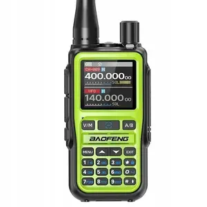 Портативная рация Baofeng UV-5R EU с USB-C, Bluetooth, VHF/UHF (136–174 МГц), FM 65–108 МГц, 5 Вт, 1600 мА·ч, ЖК‑дисплей, фонарь