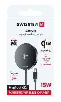 Bezvadu lādētājs SWISSTEN MagPuck Qi2 Photo 10