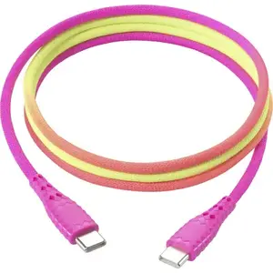 USB cable Renkforce USB 2.0 with USB-C connector RF-6872334, colorful jacket, length not specified