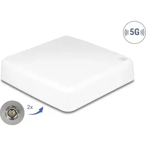 Directional Outdoor Antenna DELOCK 81467 — 5G, 2× N connectors, White