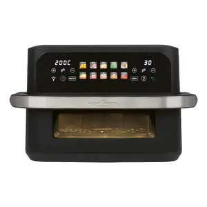 Hot air fryer ProfiCook PC-FR 1313 H — 10 L, 2400 W, 10 programs, touch control, stainless steel/black