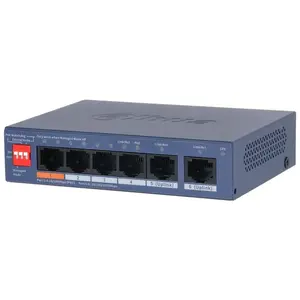 Network switch DAHUA DH-CS4006-4ET2GT-60 L2 with 4 PoE ports and 2 Gigabit uplink ports